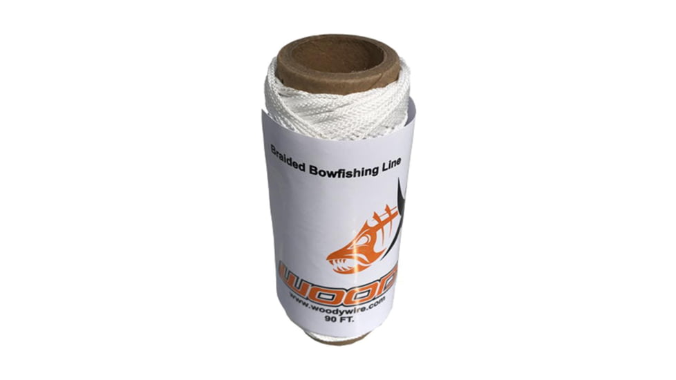Woody Wire Bowfishing Braided Line 90 ft., White 78374