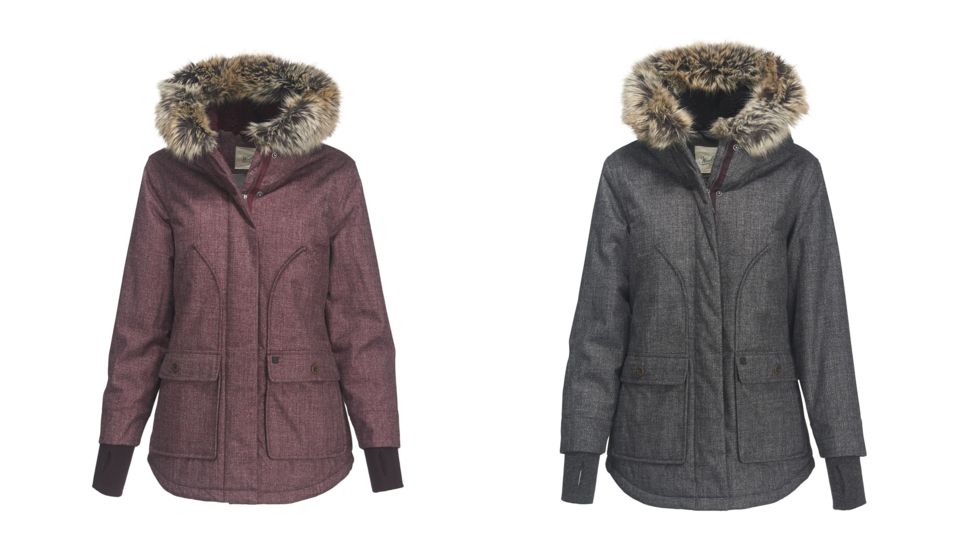 Woolrich Bitter Chill Wool Loft Jacket - Women's, Burgundy, Oxford