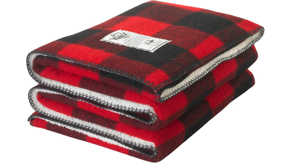 Woolrich Black Sheep Sherpa Blanket Old Red One Size Q20119-Old Red