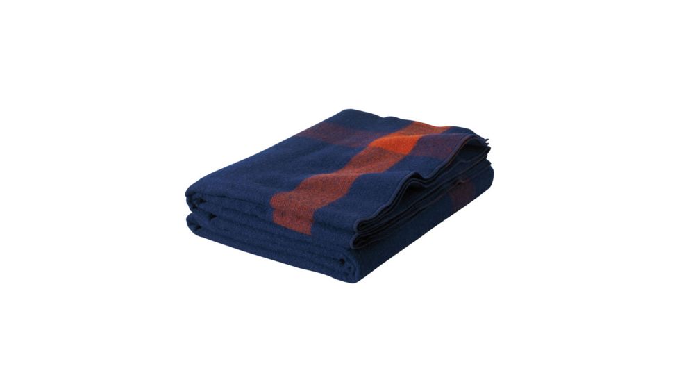 DEMO, Woolrich Cavalry Civil War Wool Blanket, Navy, 66x80 in 990033-NVY-DEMO