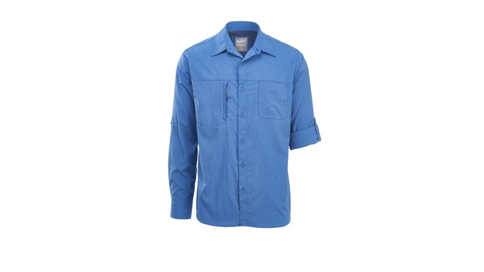 Woolrich Expedition Canyon Conv Modern Men's Shirt, Mountain Blue, 6388