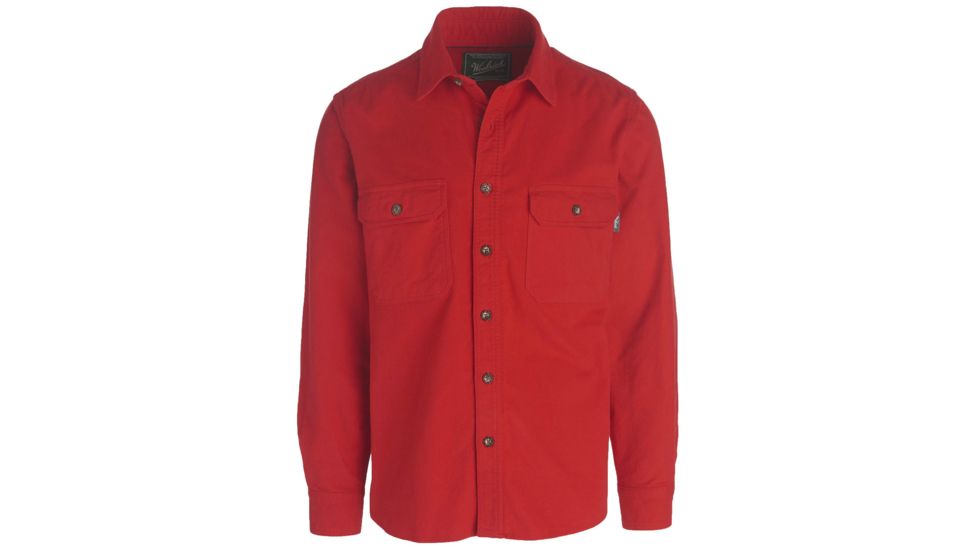 Woolrich Expedition Chamois Shirt - Men's-Old Red-Medium