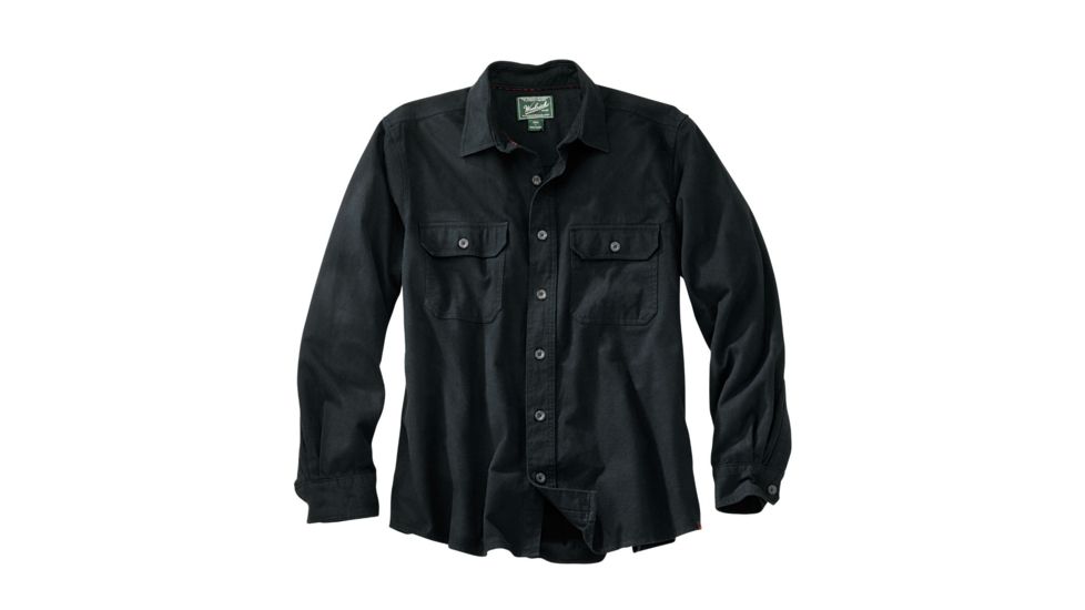 Woolrich Expedition Chamois Shirt - Mens-Black-Medium