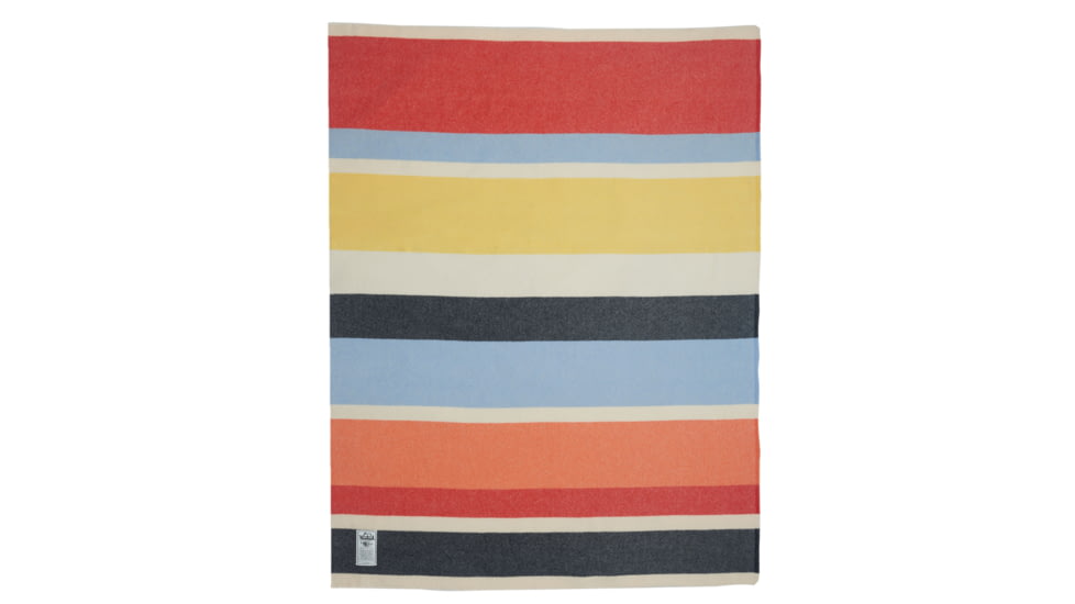 Woolrich Large Wide Strip Wool Blanket,56x70in, Multi 990224-MLT-DEMO