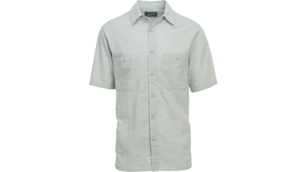 Woolrich Lost Lakes Chambray Shirt - Men's-Gray-X-Large