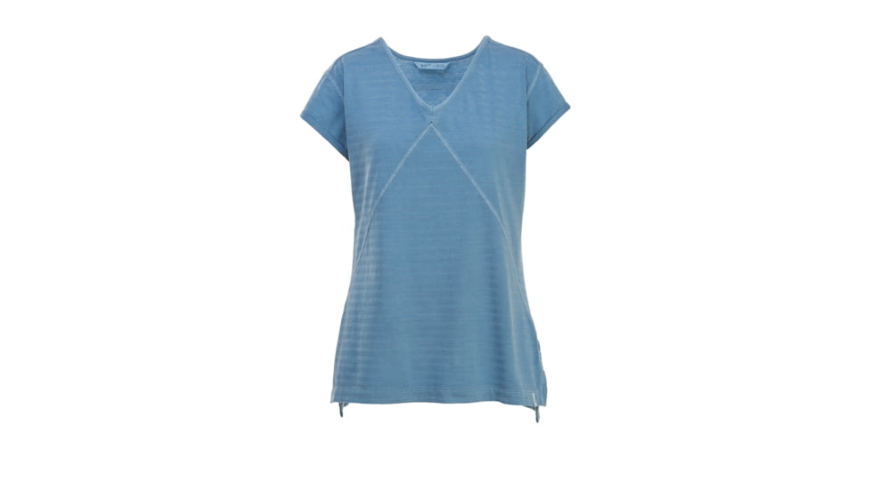 Woolrich Meadow Forks Women's Short Sleeve Tee Shirt, Bluestone, 7053