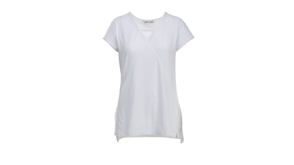 Woolrich Meadow Forks Women's Short Sleeve Tee Shirt, Seasalt, 7053