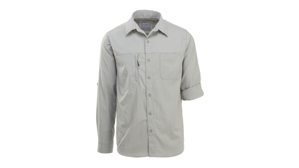 Woolrich Men's Expedition Canyon Convertible Shirt, Limestone, L 6388-LMO-LIMESTONE-L-DEMO