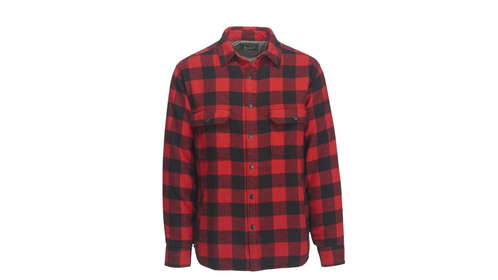 Woolrich Men's Oxbow Bend Lined Shirt Jacket, Old Red Buffalo, L 6151-ORF-OLDREDBUFFALO-L-DEMO