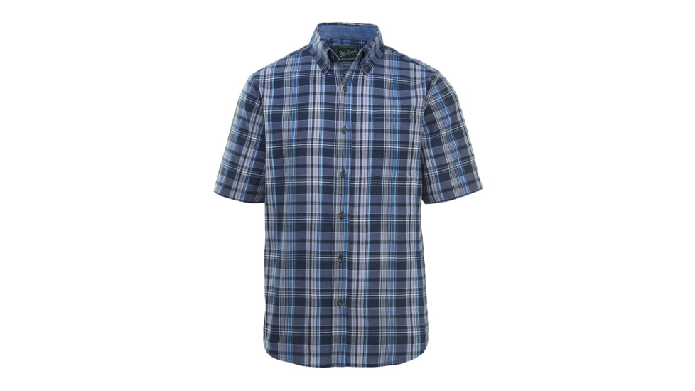 Woolrich Men's Timberline Short-Sleeve Classic Shirt, Deep Indigo, L 6161-DIN-DEEPINDIGO-L-DEMO