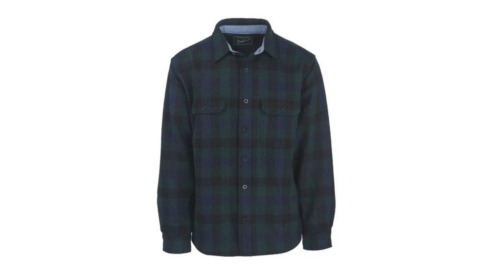 Woolrich Men's Wool Buffalo Shirt, Blue Buffalo, L 6135-BBO-BLUEBUFFALO-L-DEMO