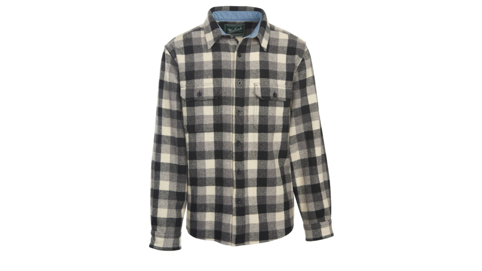 Woolrich Men's Wool Buffalo Shirt, Gray, L 6135-GRA-GRAY-L-DEMO