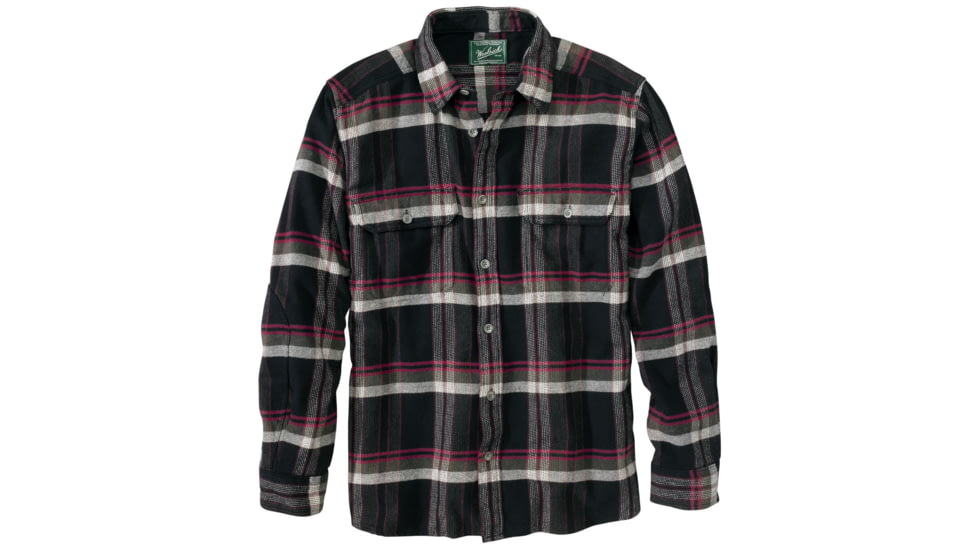 Woolrich Oxbow Bend Flannel Shirt - Men's-Black Plaid-Small