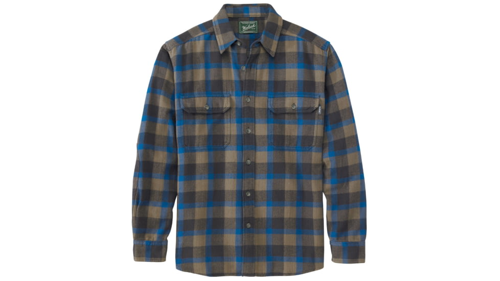 Woolrich Oxbow Bend Flannel Shirt - Men's-Dark Walnut-Large