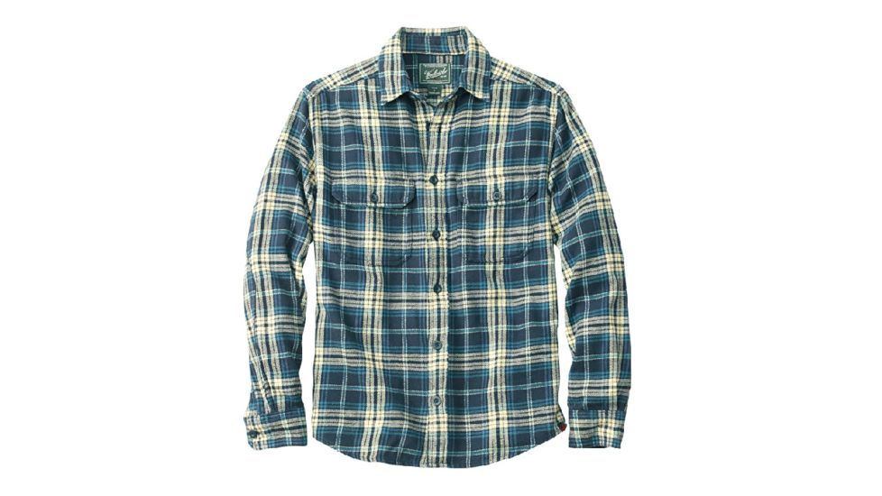 Woolrich Oxbow Bend Flannel Shirt - Men's-Deep Indigo-Small