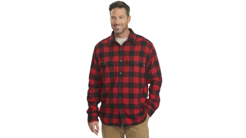 Woolrich Oxbow Bend Flannel Shirt - Mens-Old Red Buffalo-Large