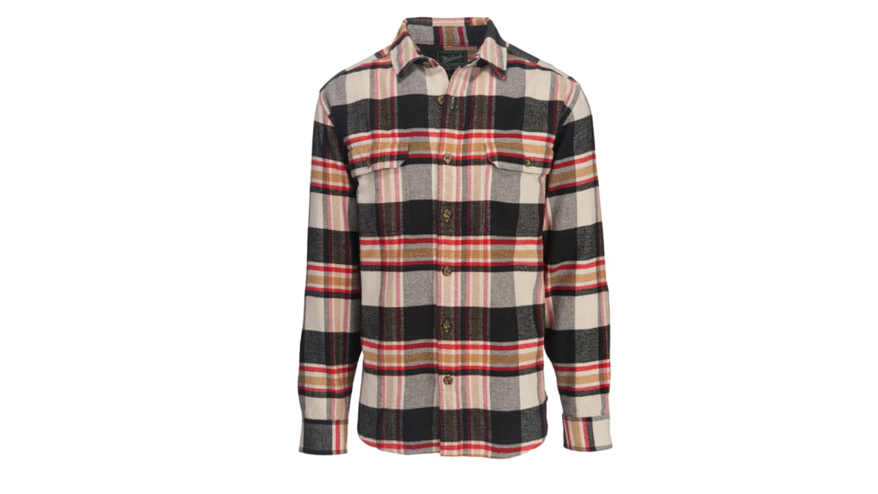 Woolrich Oxbow Bend Plaid Flannel Shirt - Men's, Stone, XL, 6111-STN-XL-R
