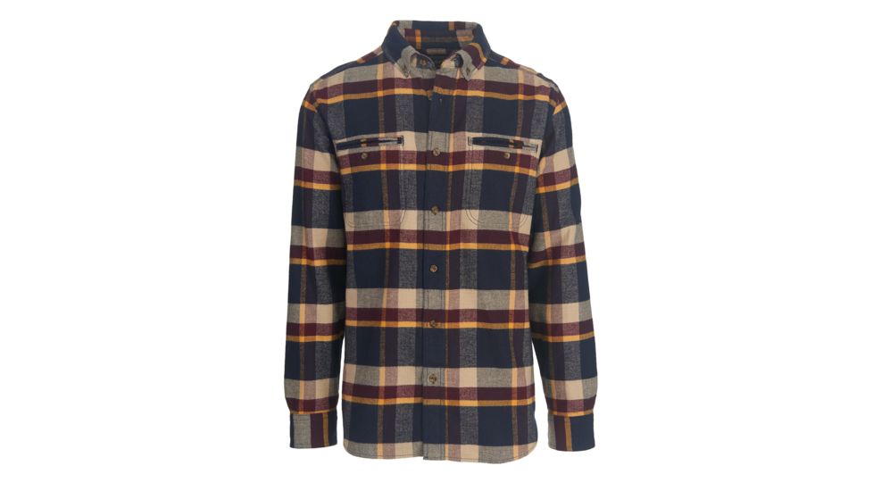 Woolrich Oxbow Pass Eco Rich Flannel Shirt - Men's, Deep Indigo Herringbone, S, 6463-DHB-S-R