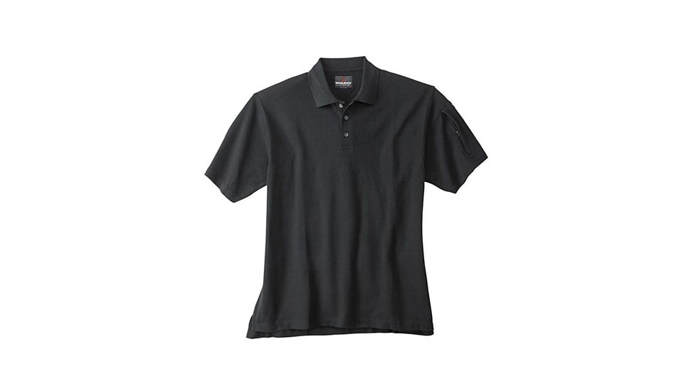 Woolrich Tactical Elite Men's Elite Short Sleeve Tactical Polo, Black, M WL44435BKRM