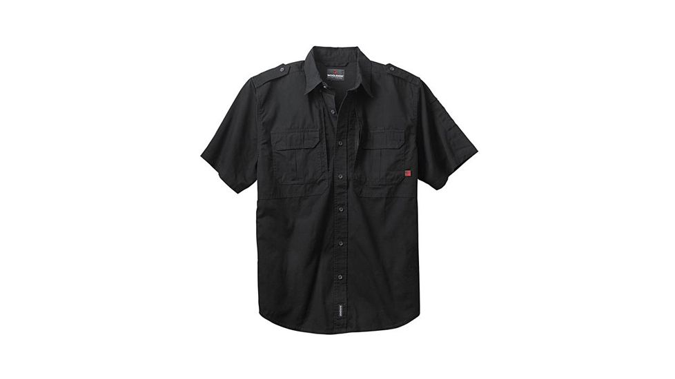 Woolrich Tactical Elite Men's Elite Short Sleve Shirt, Black, 2XL WL44901BKR2XL