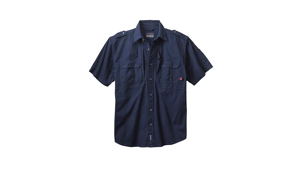 Woolrich Tactical Elite Men's Elite Short Sleve Shirt, Navy, 2XL WL44901NVR2XL