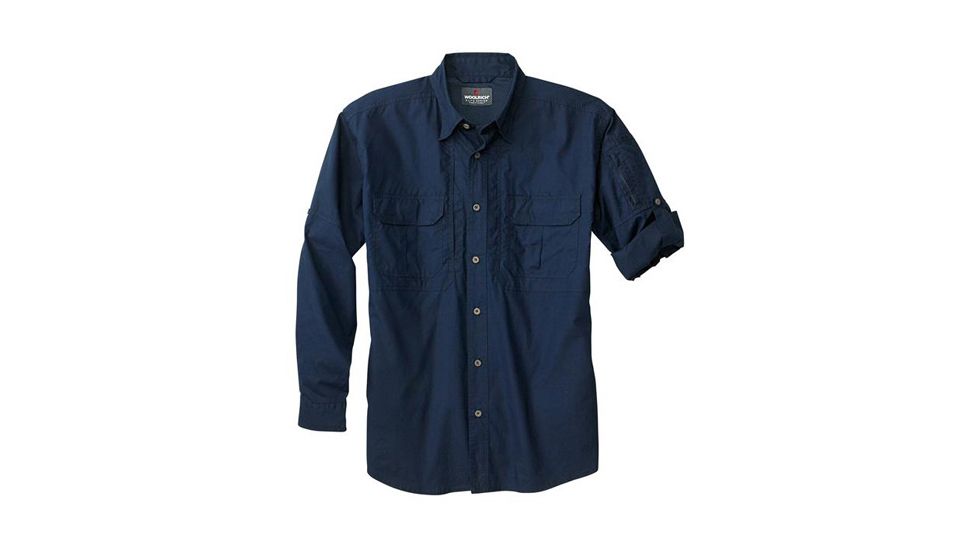 Woolrich Tactical Elite Men's Lightweight Long Sleeve Operator Shirt, Navy, L WL44912NVRL