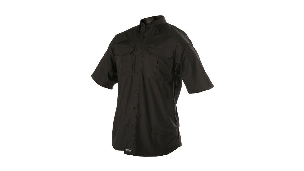 Woolrich Tactical Elite Men's Lightweight Short Sleeve Operator Shirt, Black, M WL44914BKRM