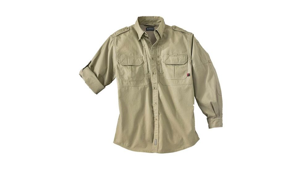 Woolrich Tactical Elite Men's Long Sleve Shirt, Khaki, S WL44902TNRS