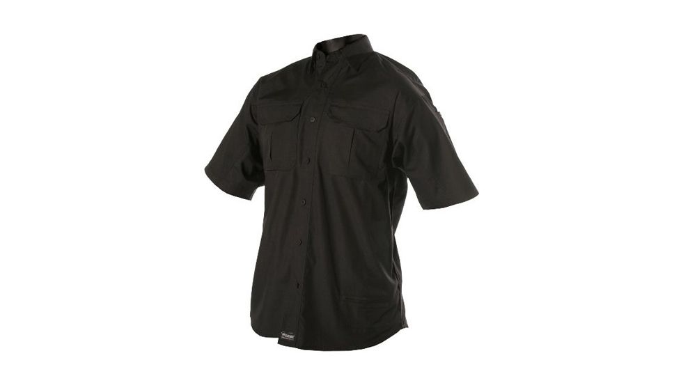 Woolrich Tactical Elite Men's Lightweight Short Sleeve Operator Shirt, Black, XL WL44914BKRXL