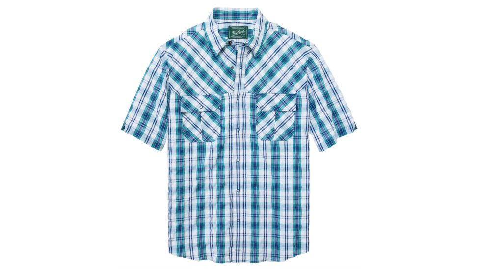 Woolrich Tectonic Plaid Shirt - Men's-Ink-Small
