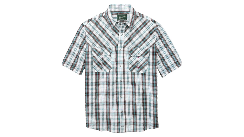 Woolrich Tectonic Plaid Shirt - Men's-Sea Salt-Small