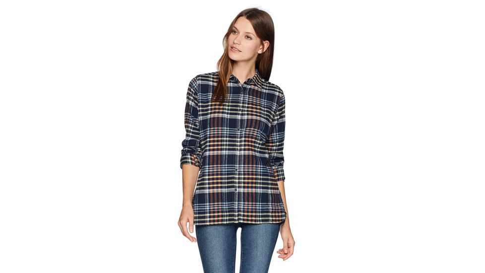 Woolrich The Pemberton - Womens, Navy Plaid, Extra Small, Regular Inseam, 2464-NAVYPLAID-XS