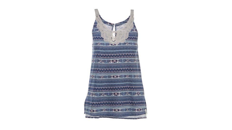 Woolrich Women's Bell Canyon Printed Tank Top, Deep Indigo Multi, M 7058-DIM-DEEPINDIGOMULTI-M-DEMO