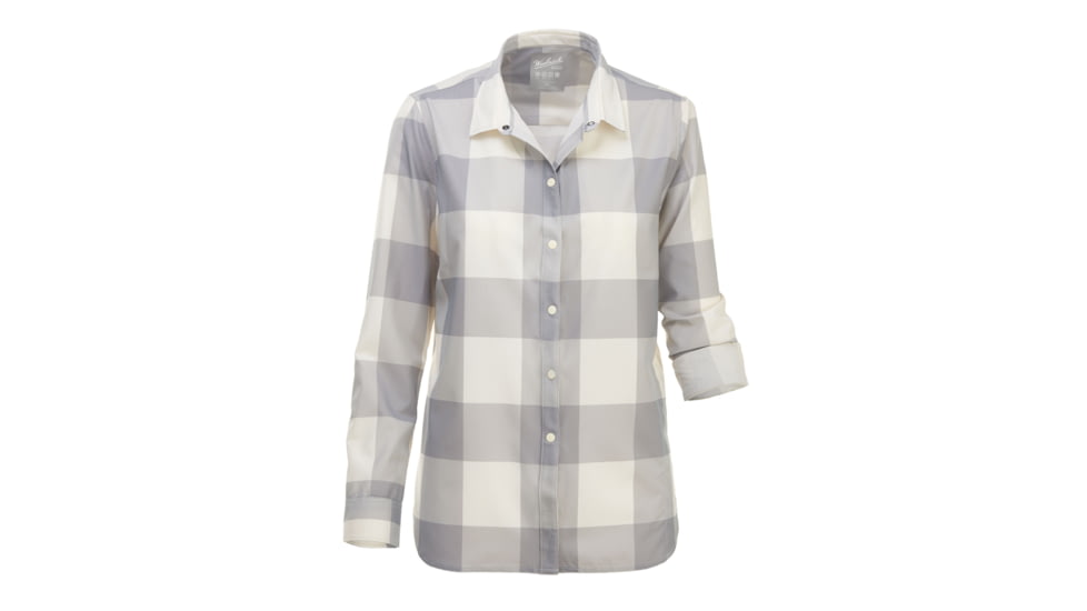 Woolrich Women's Over And Out Shirt, Beachside Gray Check, M 2207-BGE-BEACHSIDEGRAYCHECK-M-DEMO
