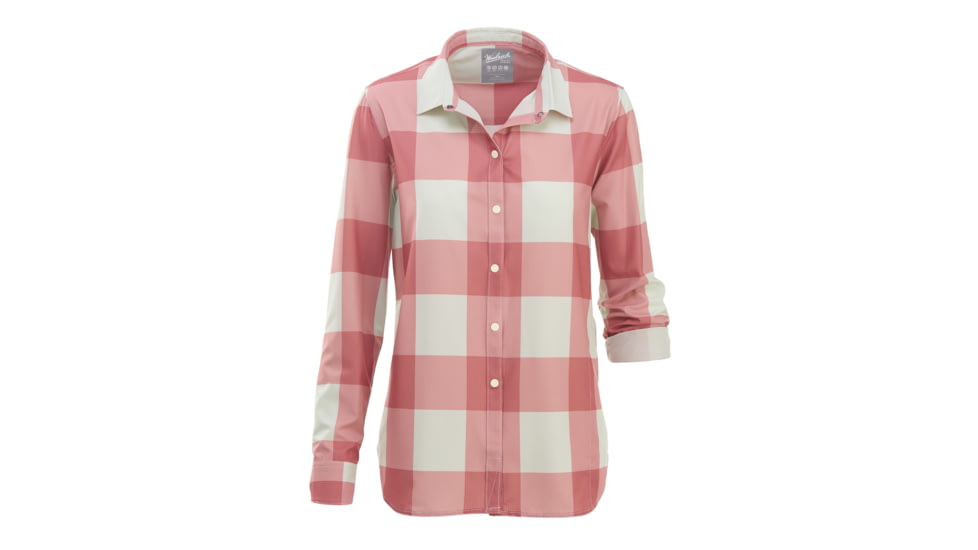 Woolrich Women's Over And Out Shirt, Baked Clay Check, M 2207-BKE-BAKEDCLAYCHECK-M-DEMO