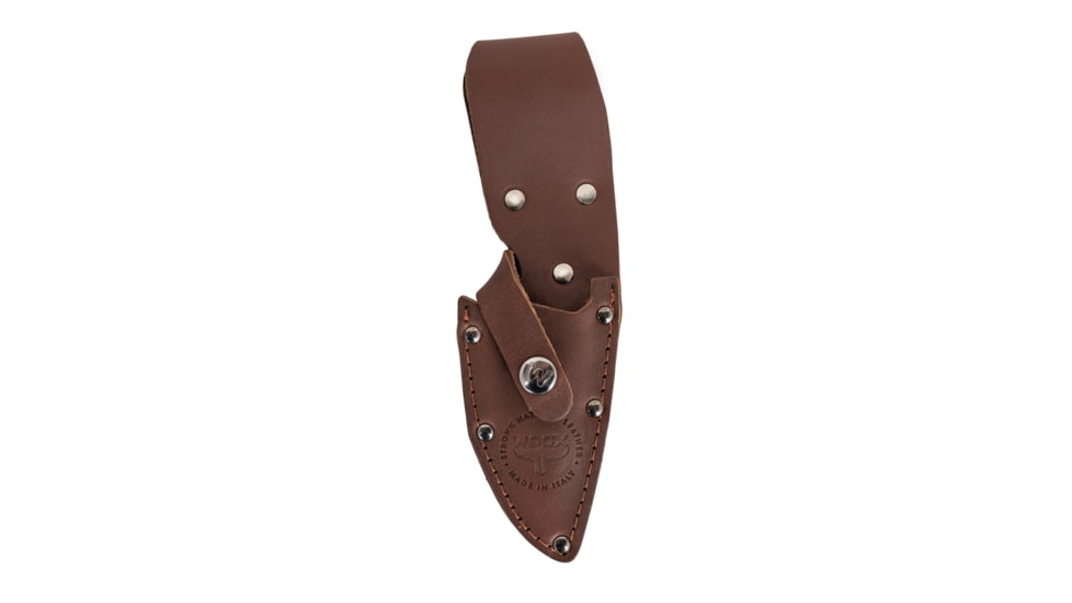 WOOX Bad Boy Premium Leather Sheath - Drop Point, Brown, BU.SHT008.01