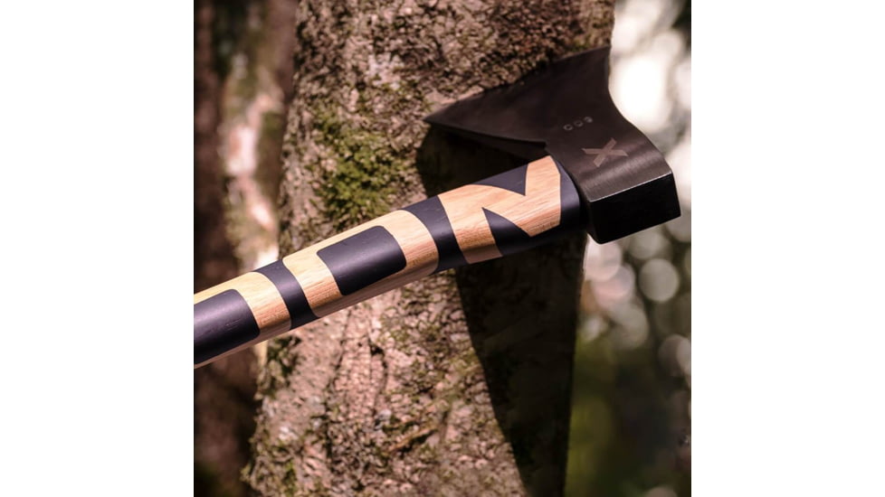 WOOX VOLANTE Axe, Carbon Steel Blade, Black Hickory, Black/Wood, BU.AXE002.01
