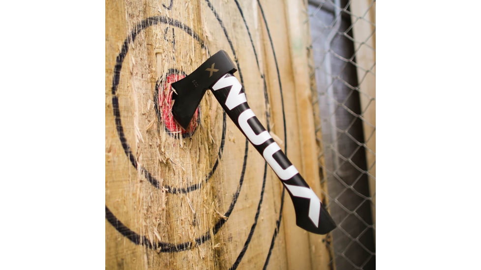 WOOX VOLANTE Axe, Carbon Steel Blade, Black Hickory, Black/White, BU.AXE002.02