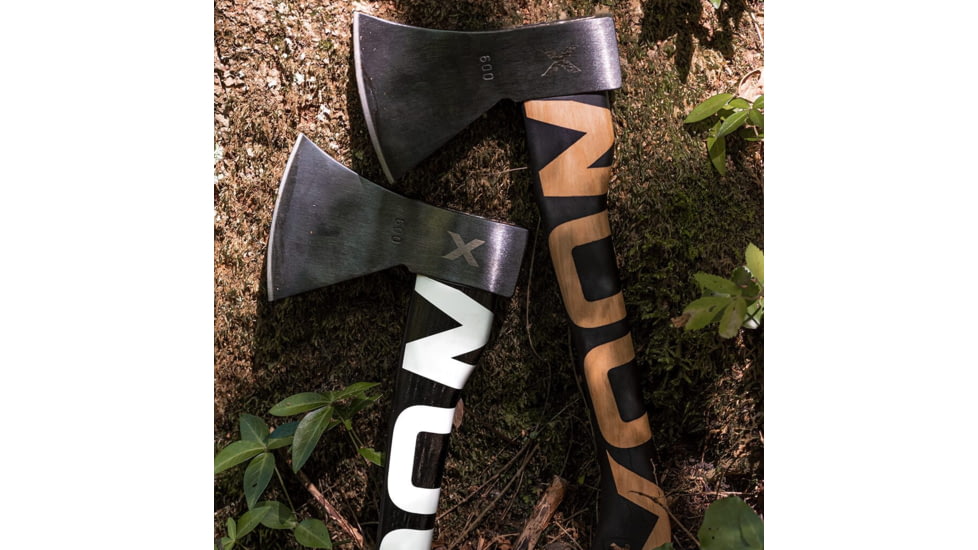 WOOX VOLANTE Axe, Carbon Steel Blade, Black Hickory, Black/White, BU.AXE002.02