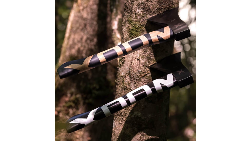 WOOX VOLANTE Axe, Carbon Steel Blade, Black Hickory, Black/White, BU.AXE002.02