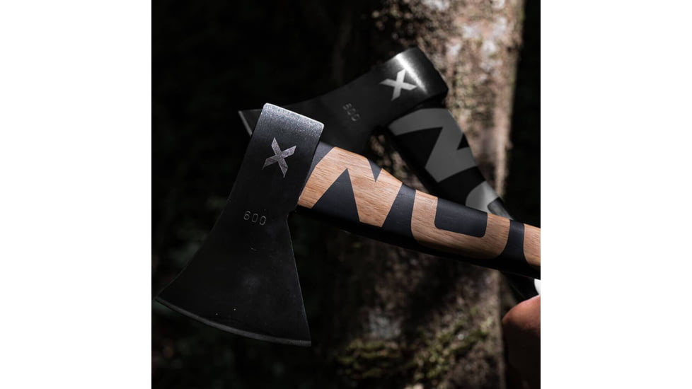 WOOX VOLANTE Axe, Carbon Steel Blade, Black Hickory, Black/White, BU.AXE002.02