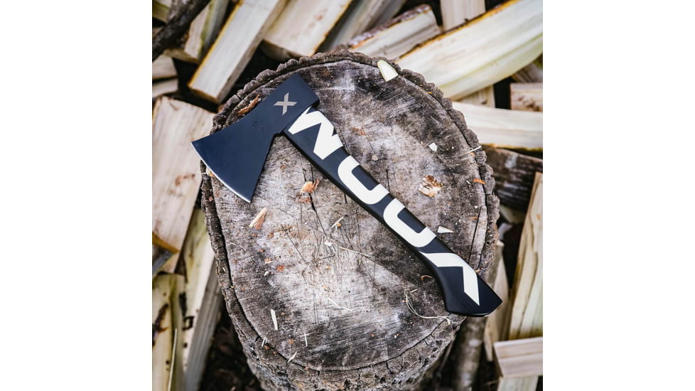WOOX VOLANTE Axe, Carbon Steel Blade, Black Hickory, Black/White, BU.AXE002.02