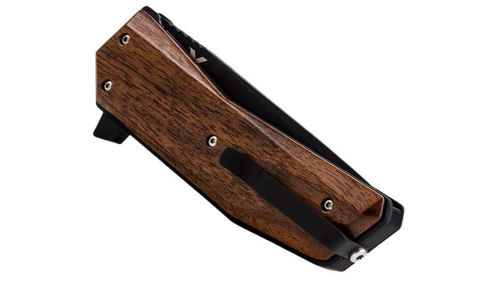 WOOX Leggenda Folding Knife, 3.5in D2 High Carbon Steel Straight Back Blade, Walnut, BU.KNF002.01