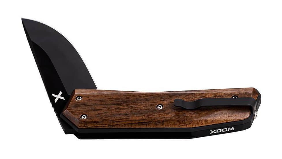WOOX Leggenda Folding Knife, 3.5in D2 High Carbon Steel Straight Back Blade, Walnut, BU.KNF002.01