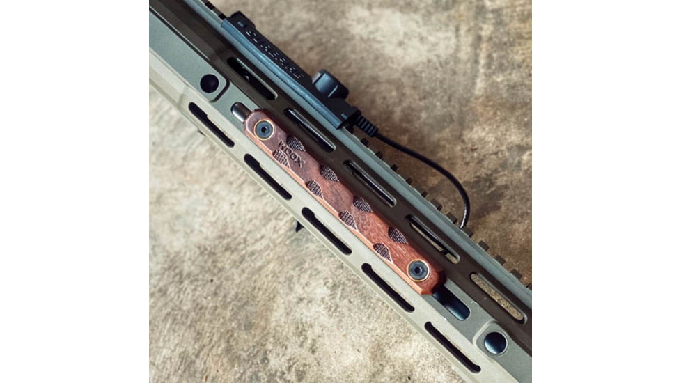 WOOX M-LOK &amp; KeyMod Rail Covers, 3 pieces, Walnut, SH.MLK005.S3