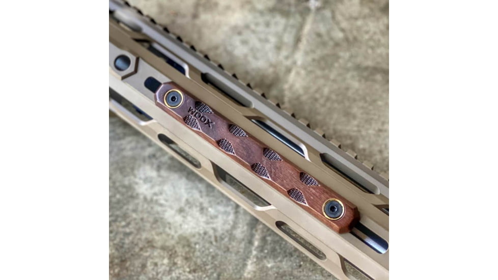 WOOX M-LOK &amp; KeyMod Rail Covers, 3 pieces, Walnut, SH.MLK005.S3