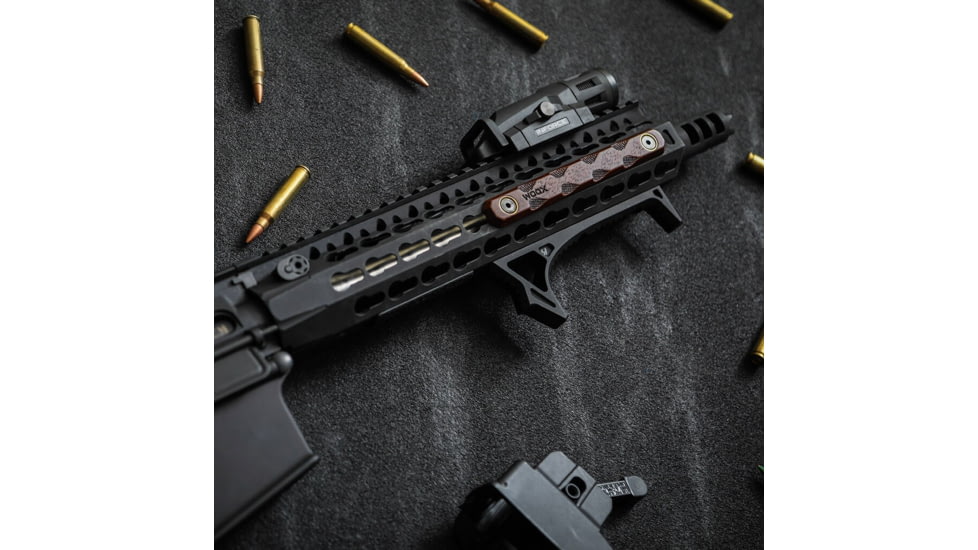 WOOX M-LOK &amp; KeyMod Rail Covers, 3 pieces, Walnut, SH.MLK005.S3