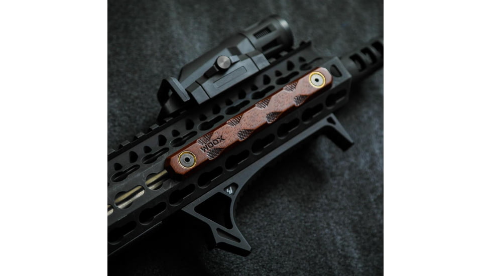 WOOX M-LOK &amp; KeyMod Rail Covers, 3 pieces, Walnut, SH.MLK005.S3