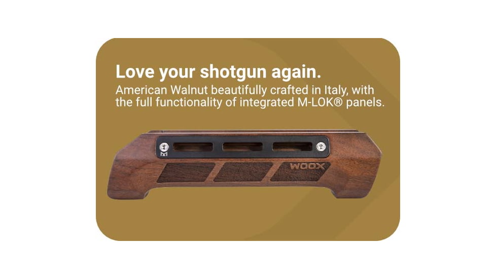 WOOX Gladiatore Shotgun Forend - 6 3/4in Action Tube, Mossberg 500/590, Walnut, SHFRN01201