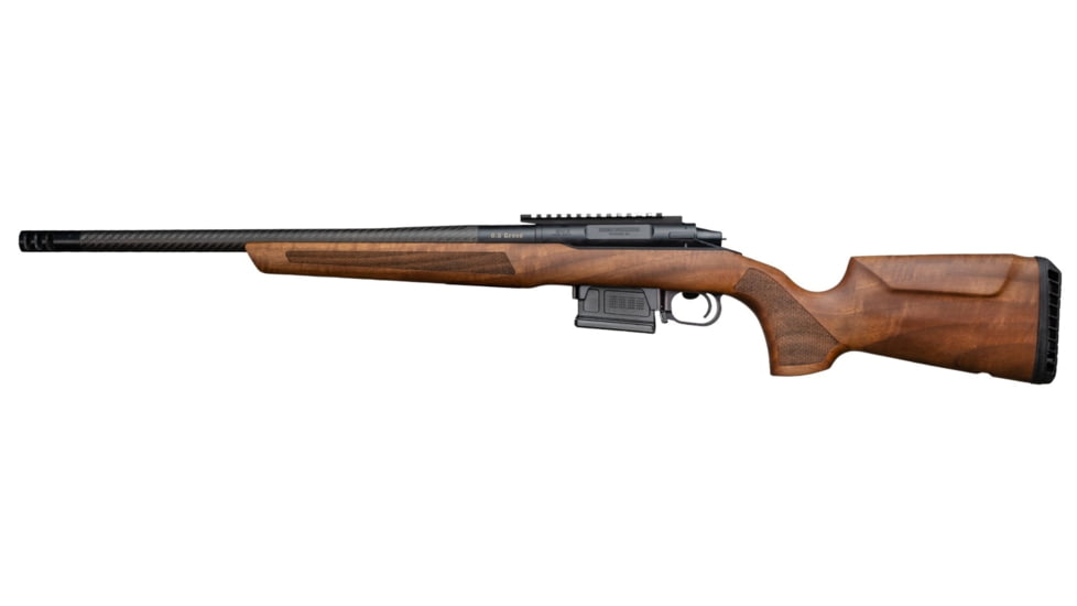 WOOX Elegante Hybrid Precision Ruger American Rifle Gen 2 Wood Rifle Stock w/Integrated Mini-Chassis, Right Hand, Short Action, Walnut/Brown, SH.GNS072.04